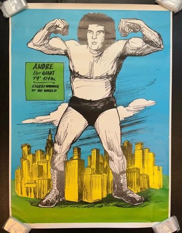 WWF WWE Andre The Giant Eighth Wonder of the World Poster - Original Size 41x57 Cover
