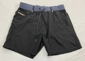 DIESEL Waykeeki Herren Badeshorts Beachwear Badehose gefüttert Sommer Taschen schwarz, L - Bild 1 von 15