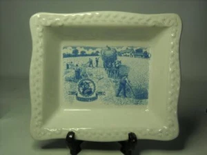 1992 plato/bandeja de cerámica centenario de trigo triturado - Imagen 1 de 5