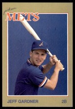 1988 Grand Slam Baseball Card Jeff Gardner Jackson Mets #10