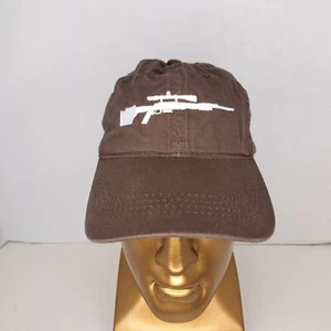 Bergara Rifle Adjustable Strapback Cap Hat Brown - Picture 1 of 7