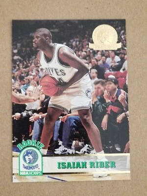 1993-94 NBA Hoops 5to aniversario oro Isaiah Rider #367 novato Timberwolves Foto 1 de 2