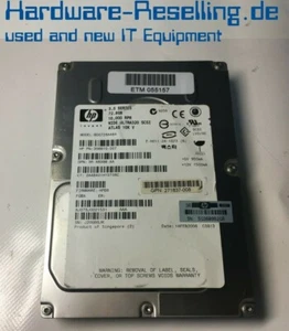 HPE HDD SCSI 3,5 " 72GB 8MB 3Gb/S BD0728A4B4 356910-007 271837-008 - Afbeelding 1 van 1