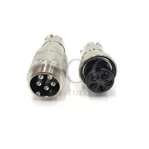 GX20 5 Pins Docking Chassis Sockets Plugs Microphone Mic Plug Connector - Picture 1 of 6