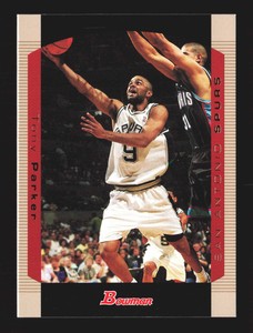 2004 Bowman Basketball NBA #9 Tony Parker Gold