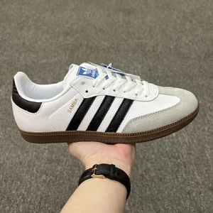 Nuevas Zapatillas Hombre Adidas -Samba Og Low Top Blanco y Negro Casual Sneakers