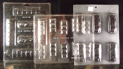 3 пластиковые формы для шоколадных батончиков конфет ILA, CK - Изображение 1 из 4