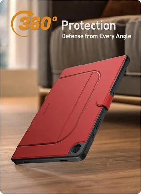 For Galaxy Tab A9 Plus Case Poetic Magnetic Fidget Mount Folio Stand Cover Red - Image 1 of 4