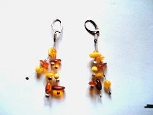 Vintage amber earrings - Picture 1 of 1