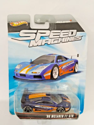 Hot Wheels 2010 Speed Machines Mclaren F1 GTR BAD CARD BAD BLSTER - Image 1 of 4