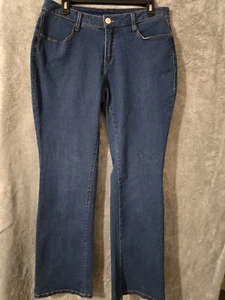 Faded Glory Jegging Jeans Women Size 12 Petite Blue Dark Wash 12p Jeggings - Picture 1 of 5