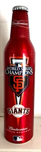 2010 World Series Champions San Francisco Giants Budweiser 16 ounce Bottle - Picture 1 of 3