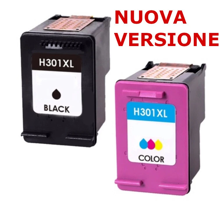 2 CARTUCCIA PER HP 301XL Deskjet 2544 2540 1010 3050 1510 2510 ENVY 4500 4504 BL
