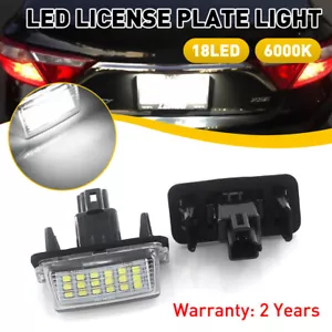 Lámpara de placa BLANCA luz de licencia LED para Toyota Camry Avalon Highlander 1/2 juego - Imagen 1 de 22
