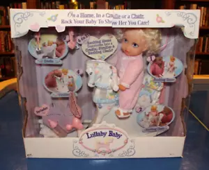MGA Lullaby Baby Doll Playset with Musical Rocking Horse Cradle Chair Stroller - Picture 1 of 7