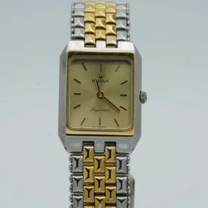 BULOVA QUARZ DAMEN UHR 25MM STAHL SCHÖNER ZUSTAND ARMBANDUHR VINTAGE RAR 3 - Bild 1 von 9