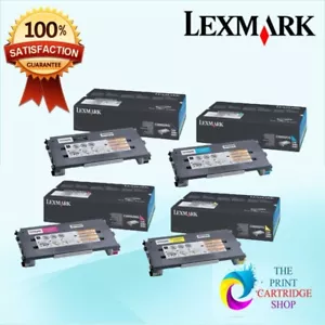 Original Lexmark C500S2KG C500S2MG C500S2CG C500S2YG Toner Set CMYK C500 X500N - Picture 1 of 1