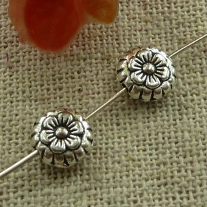 Envío gratuito 280 piezas espaciador de flores de plata tibetana cuentas 7x3mm L-2876 - Imagen 1 de 4