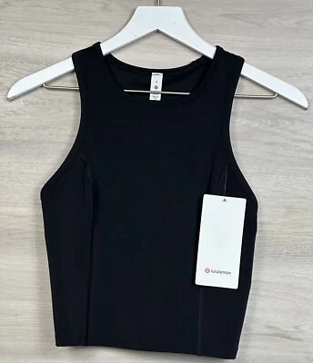 Camiseta sin mangas Lululemon Nulux Racerback talla 6 hasta la cintura negra NEGRO 50060 Foto 1 de 4