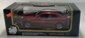 1990 BMW 850i RED 1:18 SCALE die-cast METAL ROAD TOUGH car diecast 1/18 - Picture 1 of 3
