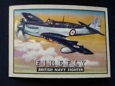 1952 Topps Wings - Friend or Foe # 35 Firefly British Navy Fighter (VG) - Image 1 of 3