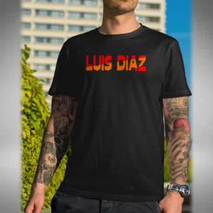 Luis Diaz T-Shirt Liverpool Colombia Footballer South America Small to 5XL - Picture 1 of 5