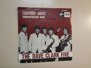 DAVE CLARK FIVE: Everybody Knows-Concentration Baby-Belgium 7" 1967 Columbia PSL - Picture 1 of 4
