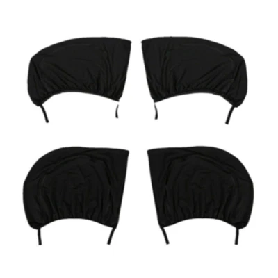 Car SUV Side Window Shade Curtain Sun Block Breathable Gauze Mesh w/Zippers 4Pcs - Image 1 of 4