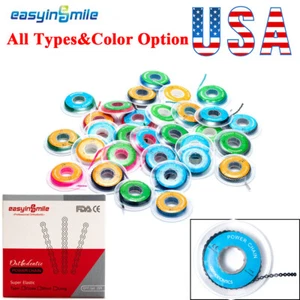 Dental Orthodontic Braces Rubber Chains Elastic Power Chains for Braces Assorted - Picture 1 of 10