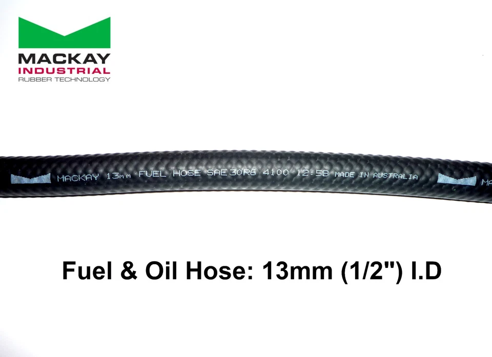 Mackay Low Pressure Fuel & Oil Resistant Hose 13mm 1/2" I.D "Selling By Meter" - image 1 of 4