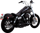 Vance & Hines Black Short Shots Staggered V-Twin Exhaust System 47327
