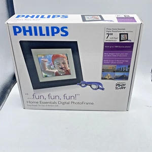 Philips Home Essentials Digital LCD Picture Frame 7”Black Frame SPF3007D/G7 - Picture 1 of 9