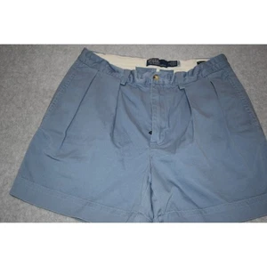 Polo Ralph Lauren Golfshorts Herren Größe 30 Chinohose khakisblau plissiert 5" Schrittlänge - Bild 1 von 6
