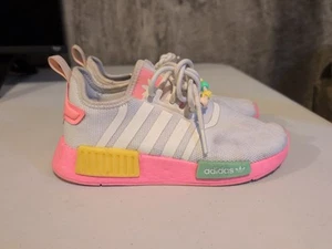 Adidas Nmd R1 White Beam Pink Size 1 - Picture 1 of 6