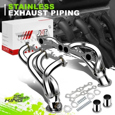 Sistema de escape de cabezal de longitud media de acero inoxidable 4-1 para motor CID 305-350 Foto 1 de 4