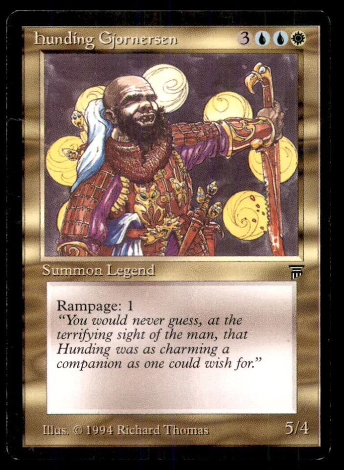 MTG Hunding Gjornersen LP Light Play Legends [4421] - Image 1 of 1