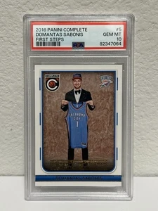 2016-17 Panini Complete - DOMANTIS SABONIS (RC) Rookie - First Steps - PSA 10 - Picture 1 of 3