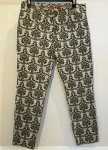Anthropologie Cartonnier Charlie Ankle Pants, Olive/Gray Brocade - Picture 1 of 5