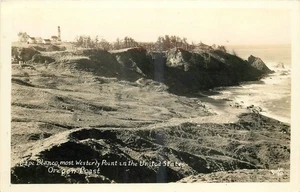 1920s Oregon Coast Cape Blanco Westerly point Burke #80 RPPC Postcard 25-10530 - Picture 1 of 2