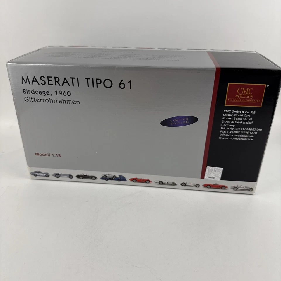 MASERATI TIPO 61 BIRDCAGE (1960) Marco tubo rejilla escala 1/18 M-120 Foto 1 de 4