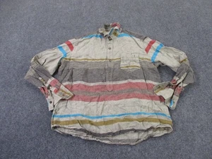 Billy Reid Shirt Men M Colorful Striped Business Classic Lightweight Pullover - Picture 1 of 9