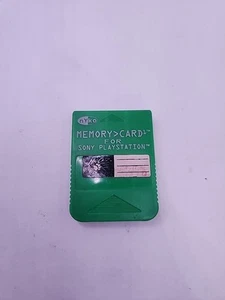 Tarjeta de memoria Sony PlayStation 1 PS1 de Nyko - verde probada funcionando - Imagen 1 de 6