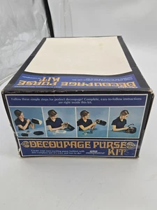 NOS Swingin' Decoupage Purse Kit Laessig Cunningham VTG - Picture 1 of 4