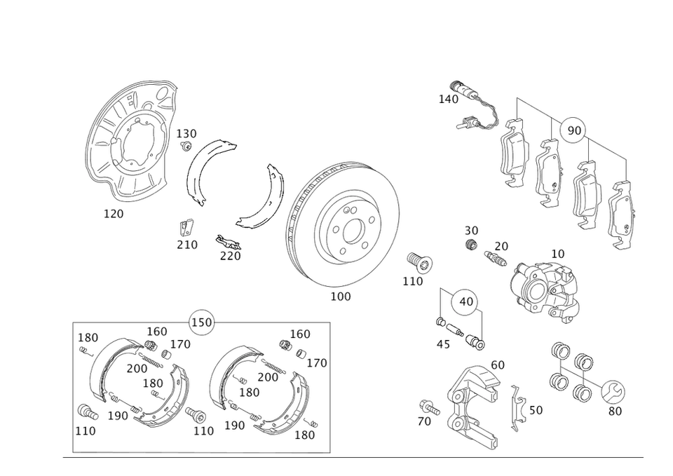 Disco de freno original Mercedes-Benz 221-423-08-12-28 Foto 1 de 1