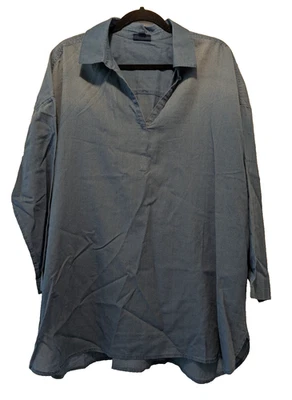 Túnica ligera Jill Pure Jill índigo talla XL cuello en V náutica Foto 1 de 4