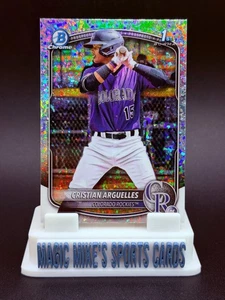 Cristian Arguelles 2025 Bowman 1st Chrome #BCP-220 Mini Diamond Refractor SP - Picture 1 of 2