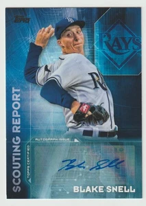 BLAKE SNELL signiert 2016 Topps SCOUTING REPORT Autogramm SP RC AUTO Dodgers - Bild 1 von 2
