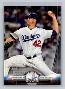 2018 Topps #TS-13 Alex Wood Topps Salute Black (Series One) #/299 - Picture 1 of 2
