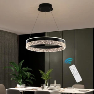 LED Dimmable Lamp Home Pendant Lights Kitchen Ceiling Lights Ring Chandeliers - Picture 1 of 12