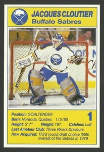 Jacques Cloutier Goalie Buffalo Sabres Team Issued Hockey Postcard - Picture 1 of 2